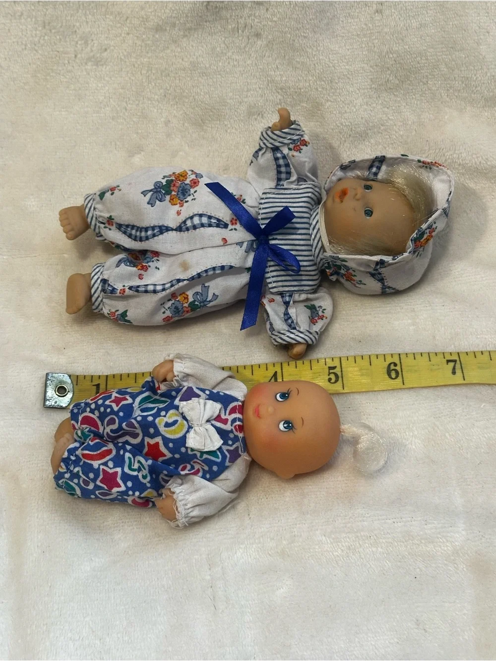 Cititoy Baby Dolls Blue Eyes Blonde Hair 1994 Vintage Cititoy Doll Set Of 2 Vtg